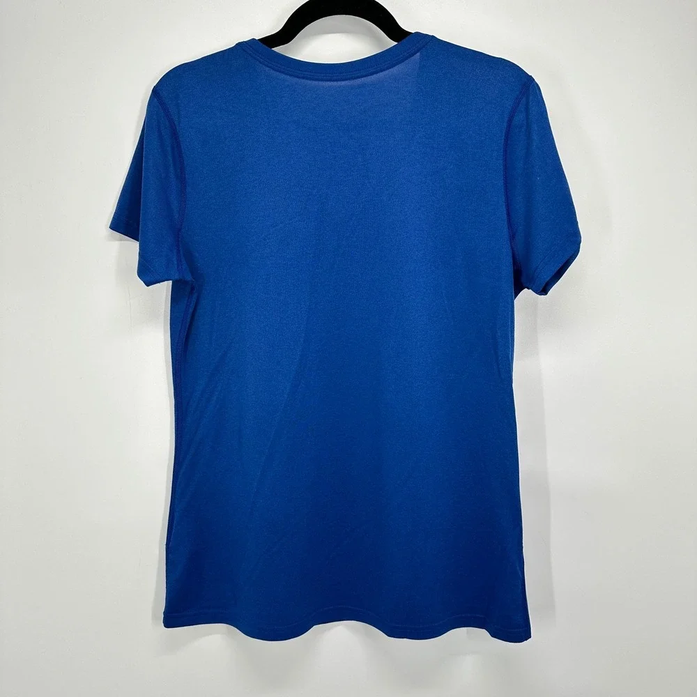 Nike Dri-FIT Los Angeles Dodgers MLB V-Neck Graphic Tee Blue Women's Large